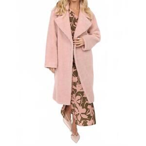 NEW SADIE & SAGE gemma teddy coat in blush